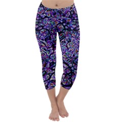 Neon Symphony Design Capri Winter Leggings  by dflcprintsclothing