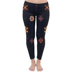 Minimalist Pattern With Simple Lines,flower And Shapes, Creating A Clean And Modern Classic Winter Leggings by myclothy