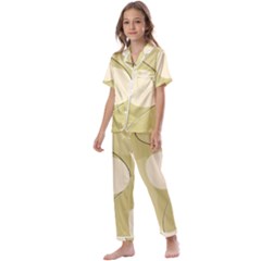 Minimalist Pattern With Simple Lines And Shapes, Creating A Clean And Modern Aesthetic 01 Kids  Satin Short Sleeve Pajamas Set by myclothy