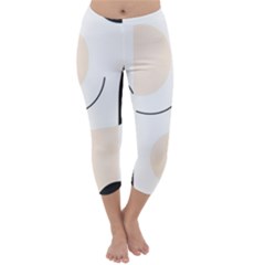 A Minimalist Pattern With Simple Lines And Shapes, Creating A Clean And Modern Aesthetic 05 Capri Winter Leggings  by myclothy