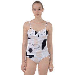 A Minimalist Pattern With Simple Lines And Shapes, Creating A Clean And Modern Aesthetic 05 Sweetheart Tankini Set by myclothy