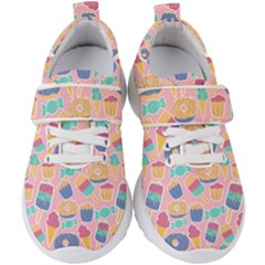 Ice Cream Donut Sweets Candie Kids  Velcro Strap Shoes by Apenda