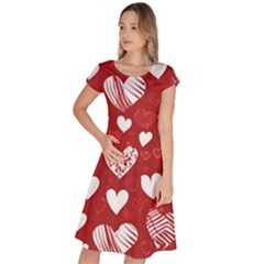 Valentine Classic Short Sleeve Dress by pollyparadiseartshop