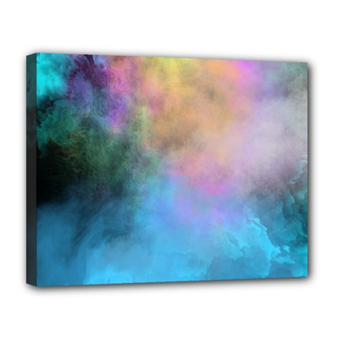 Smokescreen Canvas 14  X 11  (stretched) by pollyparadiseartshop