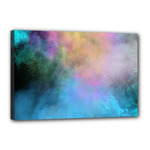 Smokescreen Canvas 18  X 12  (stretched) by pollyparadiseartshop