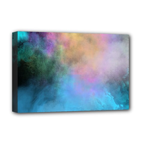 Smokescreen Deluxe Canvas 18  X 12  (stretched) by pollyparadiseartshop