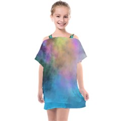 Smokescreen Kids  One Piece Chiffon Dress by pollyparadiseartshop