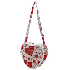 Be My Valentine Heart Shoulder Bag by pollyparadiseartshop