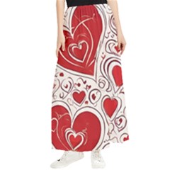 Be My Valentine Maxi Chiffon Skirt by pollyparadiseartshop