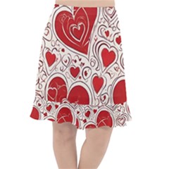 Be My Valentine Fishtail Chiffon Skirt by pollyparadiseartshop