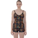 Tribal Chic Tie Front Two Piece Tankini View1