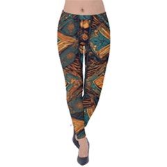 Tribal Chic Velvet Leggings by pollyparadiseartshop