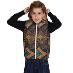 Tribal Chic Kids  Stylish Hooded Puffer Vest by pollyparadiseartshop