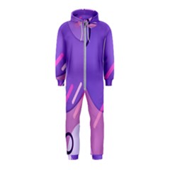 Colorful Labstract Wallpaper Theme Hooded Jumpsuit (kids)