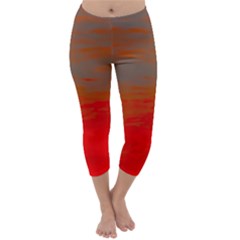 Crimson Skys Capri Winter Leggings  by RiverRootz