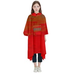 Crimson Skys Kids  Hooded Rain Ponchos by RiverRootz