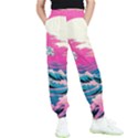 Waves Mountains Sky Kids  Joggers View1