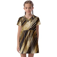 Gold Rush Kids  Asymmetric Collar Dress by pollyparadiseartshop