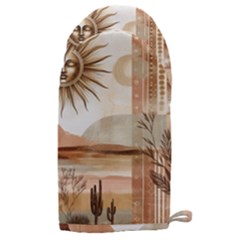 Abstract Sun Boho Bohemian Design Microwave Oven Glove by Salmanaz77