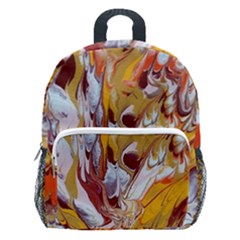 Phoenix Kids  Age 5-10 Lightweight School Backpack With Side Pockets by kaleidomarblingart