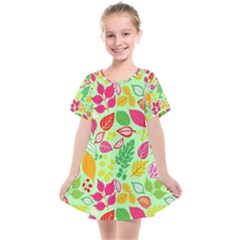 Flower Flora Floral Nature Pattern Seamless Kids  Smock Dress by Bedest