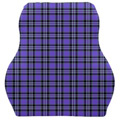 Blue Tartan Plaid 1 Car Seat Velour Cushion  by dressshop