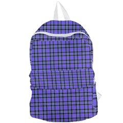 Blue Tartan Plaid 1 Foldable Lightweight Backpack by dressshop