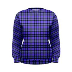 Blue Tartan Plaid 1 Women s Sweatshirt by dressshop