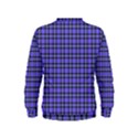 Blue Tartan Plaid 1 Kids  Sweatshirt View2