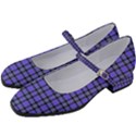 Blue Tartan Plaid 1 Women s Mary Jane Shoes View2