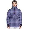 Purple Plaid Tartan 1 Men s Pullover Zip Ski and Snowboard Waterproof Breathable Jacket View1