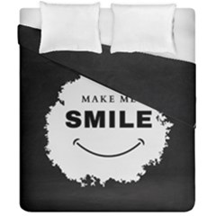 Black And White Simple Make Me Smile T Shirt 20250203 014057 0000 Duvet Cover Double Side (california King Size) by Cowcow2005