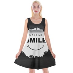 Black And White Simple Make Me Smile T Shirt 20250203 014057 0000 Reversible Velvet Sleeveless Dress by Cowcow2005