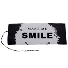 Black And White Simple Make Me Smile T Shirt 20250203 014057 0000 Roll Up Canvas Pencil Holder (s) by Cowcow2005