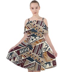 Tribal Collection 3 Cut Out Shoulders Dress by retrotoomoderndesigns