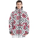 Ukrainian Folk Seamless Pattern Ornament Ethnic Ornament Border Element Traditional Art Men s Multi Pockets Zip Ski and Snowboard Waterproof Breathable Jacket View1