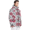 Ukrainian Folk Seamless Pattern Ornament Ethnic Ornament Border Element Traditional Art Men s Multi Pockets Zip Ski and Snowboard Waterproof Breathable Jacket View3