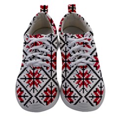 Ukrainian Folk Seamless Pattern Ornament Ethnic Ornament Border Element Traditional Art Women Athletic Shoes by Grandong