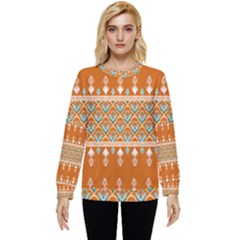 Winter Wonderland Seamless Pattern: Christmas Trees & Snowflakes On Dark Background Hidden Pocket Sweatshirt by ArtfulThreads