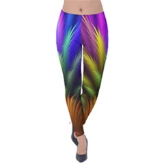 Abstract Colors - , Abstract Colors Velvet Leggings by kyorashop23