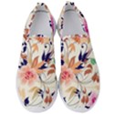 Abstract Floral Background Men s Slip On Sneakers View1