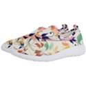 Abstract Floral Background Men s Slip On Sneakers View2