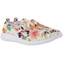 Abstract Floral Background Men s Slip On Sneakers View3