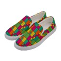 Abstract-background Women s Canvas Slip Ons View2