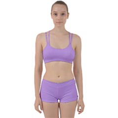 Luscious Lavender Hex #cca3e7 Perfect Fit Gym Set by dressshop