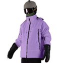 Luscious Lavender Hex #cca3e7 Men s Zip Ski and Snowboard Waterproof Breathable Jacket View2