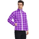 Purple Plaid Tartan 3 Men s Bomber Jacket View2