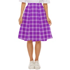 Purple Plaid Tartan 3 Classic Short Skirt by dressshop