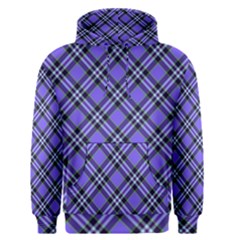 Blue Tartan Plaid 1 Diagonal Men s Core Hoodie by dressshop