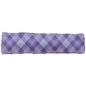 Purple Plaid Tartan 2 Diagonal Full Print Rope Handle Tote (Small) View3